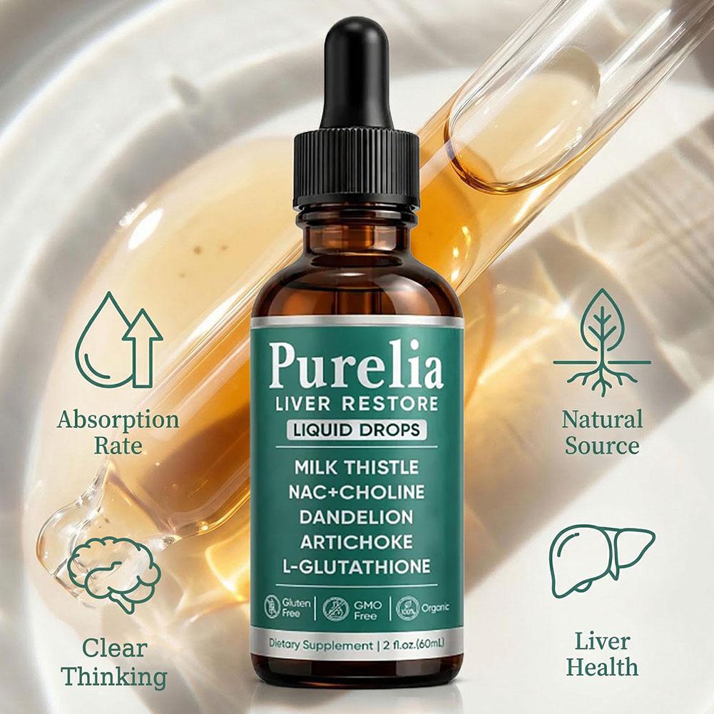 60ml ピュレリア 肝臓回復液 ミルクシスル ハーブ配合  - Herbal Wellness Drops のレビューと価格