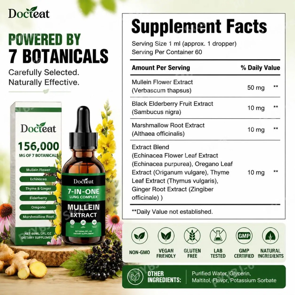 ドクテート 7in1 マルリンエキス液 60ML 植物性ハー - Herbal Wellness Drops のレビューと価格