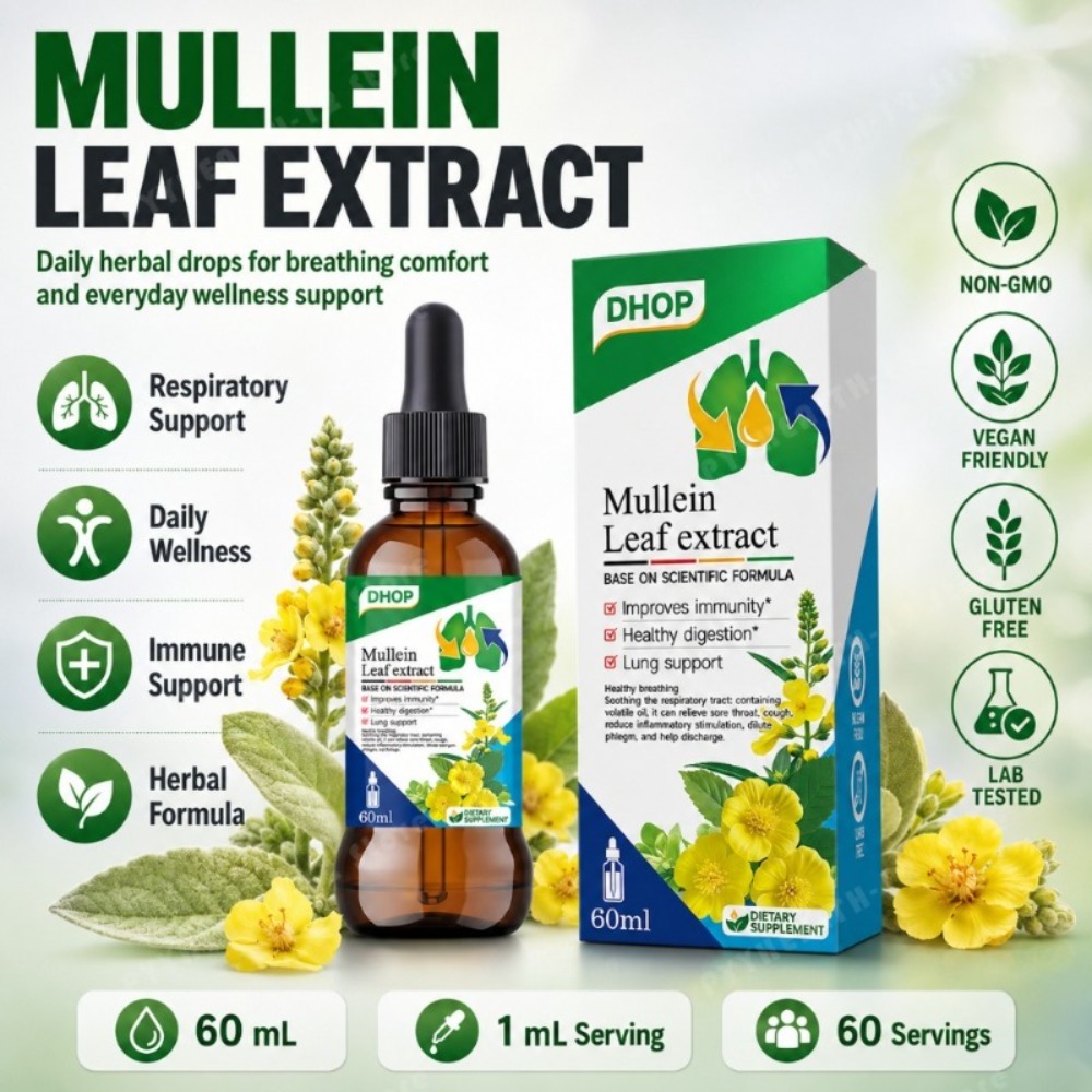 マレイン葉エキス液 60ml、甘草根と黄耆根を配合したハーブ - Herbal Wellness Drops のレビューと価格